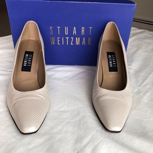 Stuart Weitzman Sarah in Bone Color Size 8 Narrow - Picture 1 of 7